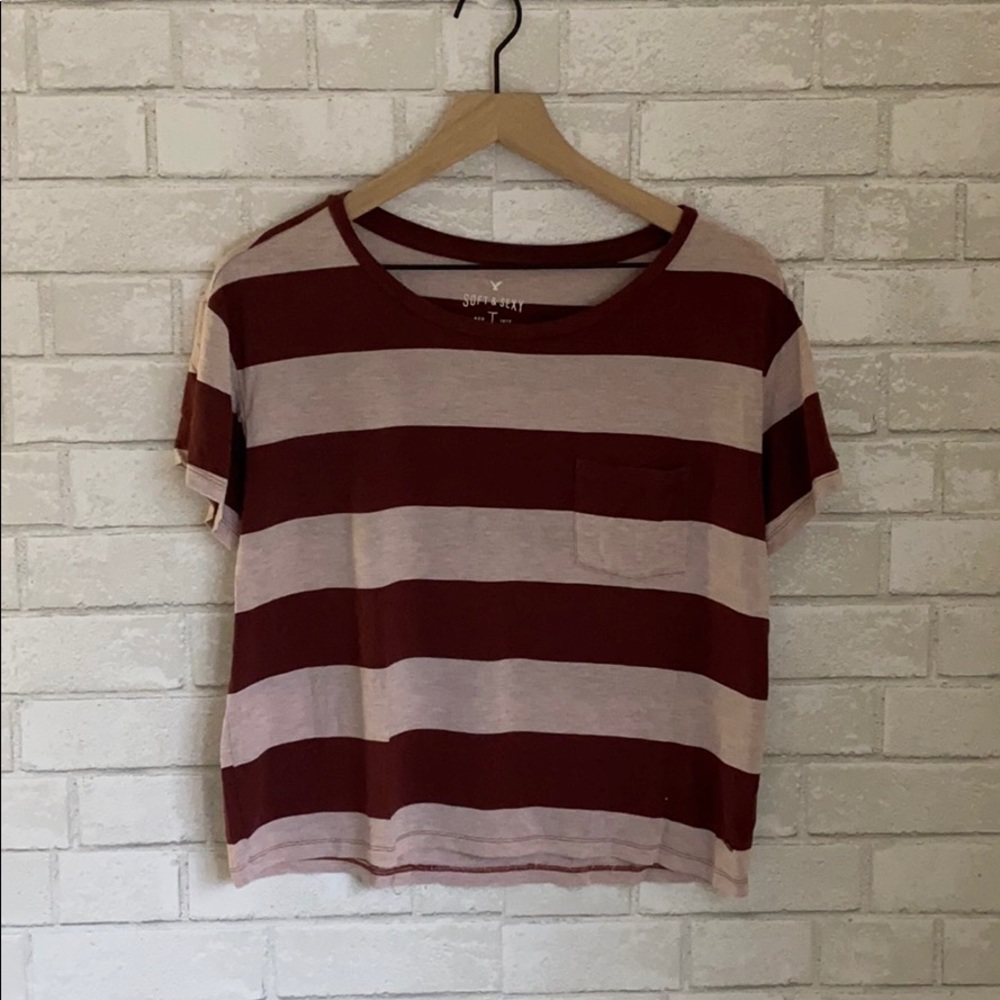 AEO soft and sexy striped T-shirt